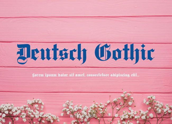 Deutsch Gothic example